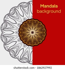 Card with mandala. Vector background. Card or invitation. Oriental pattern, vector illustration. Islam, Arabic, Indian, moroccan,spain, turkish, pakistan, chinese, mystic, ottoman motifs.