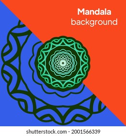 Card with mandala. vector ornament template. Great for invitation, flyer, menu, background, wallpaper, decoration, packaging or any desired idea.