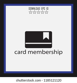 card membership vector icon