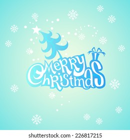 card. Merry christmas