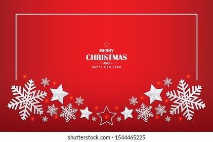 card merry christmas and happy new year 2019 vector design