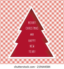 Card for Merry Christmas and Happy New Year.
