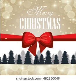 card merry christmas and new year design isolated