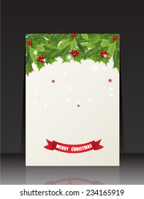 card Merry Christmas. Vector