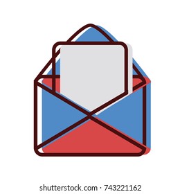 card message with letter document information