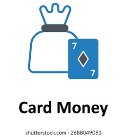 Icono del Vector del dinero de la tarjeta que puede modificar o editar fácilmente
