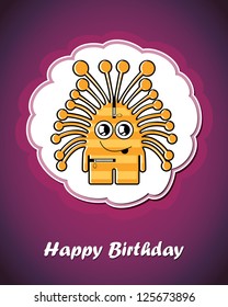 Card with monster