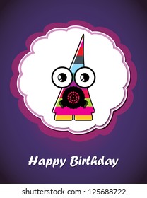 Card with monster