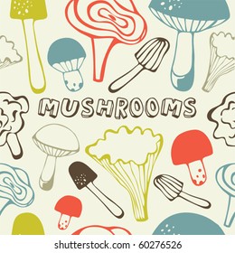card with mushrooms