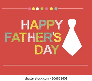 card with mustache. happy father's day. vector illustration