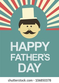 card with mustache. vector illustration