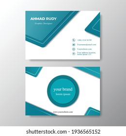 card name neumorph vector, editable business card in a modern style as an eps vector file.