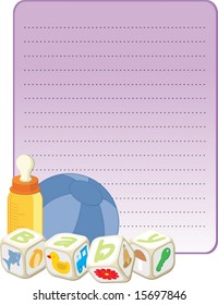 Card for a new born boy