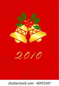 card of new year 2010.vector illustration