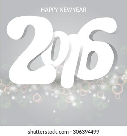 card for new year 2016