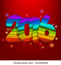 card for new year 2016