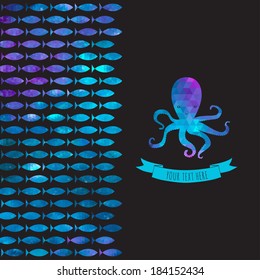 card with octopus