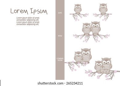  card with owl