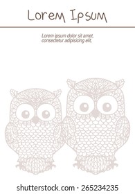  card with owl