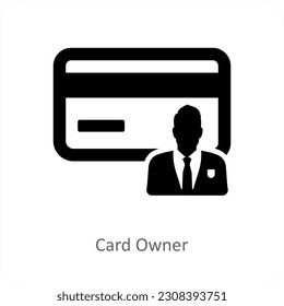Card Owner and owner icon concept