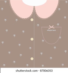 Card with a pajamas