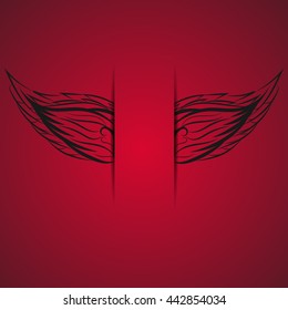 Card paper wings creativity design eps 10