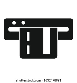 Card parking payment icon. Simple illustration of card parking payment vector icon for web design isolated on white background
