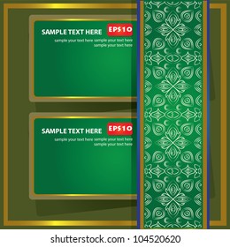 Card and pattern background for text,Vector