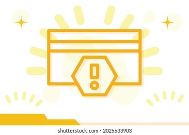 Card payment alert icon symbol sign from modern notification collection for mobile concept and web apps design. Bell, alert and social media related vector line icons.