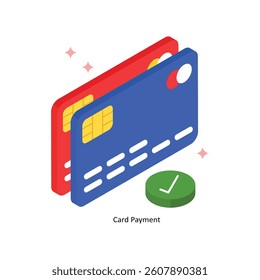 Card Payment Concept isometric Style Illustrations. Eps 10 File