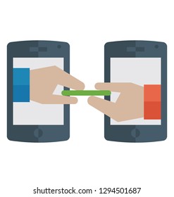 Card payment, flat detailed vector icon, 