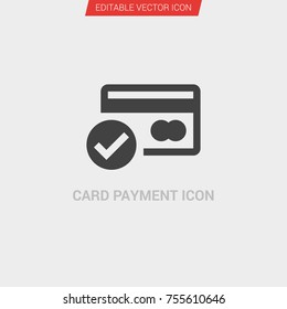 Card Payment icon dark grey new trendy flat style vector symbol