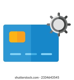 icono de pago con tarjeta. diseño de estilo plano aislado en fondo blanco