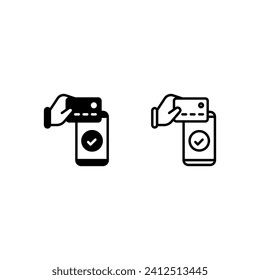 card payment icon and illustration - vector