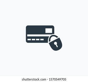 Card payment icon isolated on clean background. Card payment icon concept drawing icon in modern style. Vector illustration for your web mobile logo app UI design.