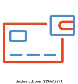 card payment icon isolated on white background