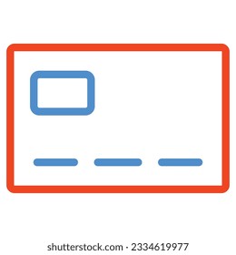 card payment icon isolated on white background