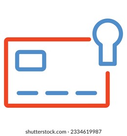 card payment icon isolated on white background