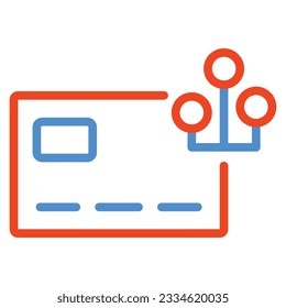 icono de pago de tarjeta aislado en fondo blanco