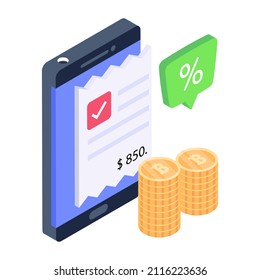 Un icono de pago con tarjeta en un vector de estilo isométrico 

