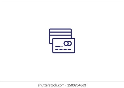 Card payment icon in trendy flat style isolated on white background vector illustration