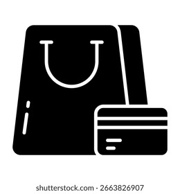 Card payment icon in trendy vector design