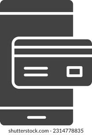 Kartenzahlungssymbol, Vektorbild. Geeignet für mobile Applikationen und Printmedien.