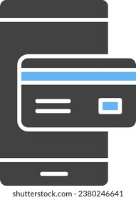 Imagen vectorial del icono Pago con tarjeta. Adecuado para aplicaciones web móviles y medios de impresión.