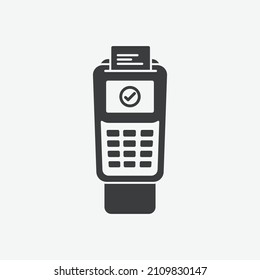 Card Payment Terminal TPV Flat Design Icon