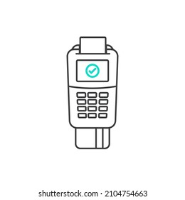 Card Payment Terminal TPV Outline Design Icon