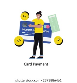 Card Payment vector Flat Design illustration. Symbol on White background EPS 10 File