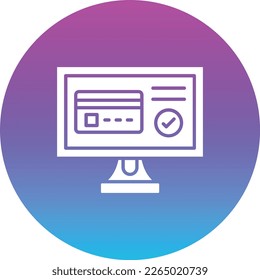 Icono vector de pago de tarjeta. Se puede usar para imprimir, móviles y aplicaciones web.