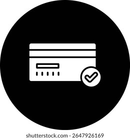 Ícone de vetor de Pagamento com Cartão. Pode ser usado para impressão, aplicativos móveis e da Web.