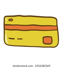 Diseño de ilustración vectorial de pago con tarjeta, icono de concepto de ecommerce en estilo de caricatura